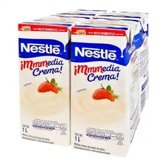 Sam's Club Media crema nestlé 4 pzas de 1 l oferta