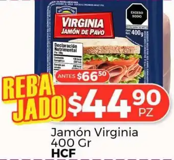 HEB HCF Jamón Virginia 400g oferta
