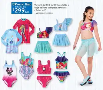 Walmart Wetsuit, Tankini con Falda o Traje de Baño Completo para Niña 4-10 oferta