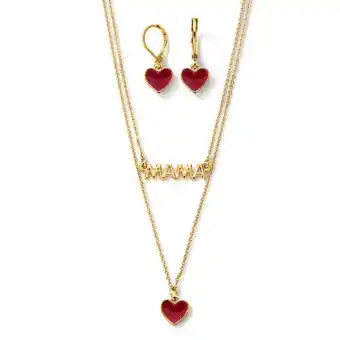 Ésika Estuche collar + aretes mom love glam oferta