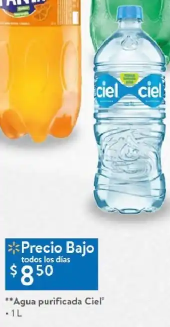 Walmart Agua Purificada Ciel 1L oferta
