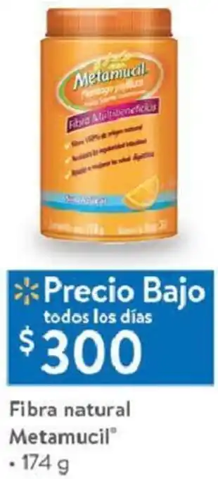 Walmart Fibra Natural Metamucil 174g oferta