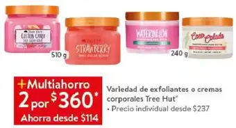 Walmart Variedad de Exfoliantes o Cremas Corporales Free Hut oferta