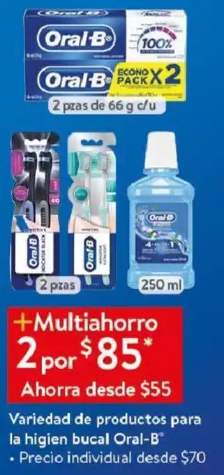 Walmart Variedad de Productos para la Higien Bucal Oral-B oferta
