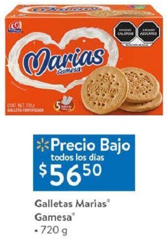 Walmart Galletas Marias Gamesa 720g oferta