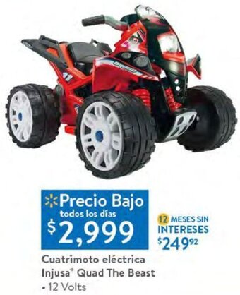 Cuatrimoto Eléctrica Injusa Quad The Beast 12 Volts