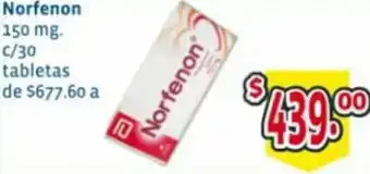 Norfenon 150mg c/30 Tabletas