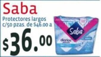 Farmacias San Isidro y San Borja Saba Protectores Largos c/50 pzas oferta