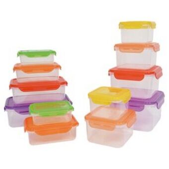 El Bodegón Set de herméticos ekco click it de 24 pzs multicolores y apilables hechos de polipropileno oferta