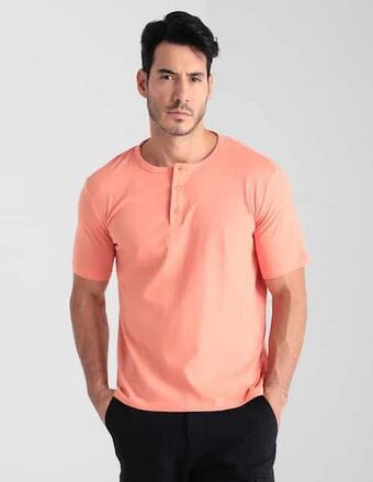 Suburbia Playera weekend cuello henley para hombre oferta