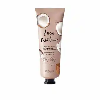 Oriflame Crema para manos nutritiva con aceite de coco orgánico love nature oferta