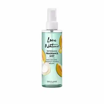 Fragancia corporal refrescante con agua de coco y melón orgánicos love nature