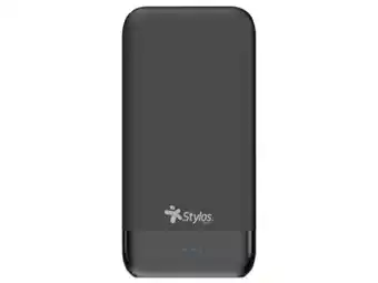 Batería portátil stylos stapwb1b, 10000mah, hasta 4 cargas. color negro.