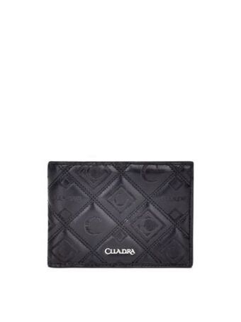 Cartera en piel con monograma cuadra