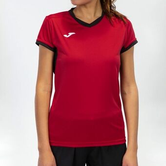 Joma Camiseta manga corta mujer championship iv rojo negro oferta