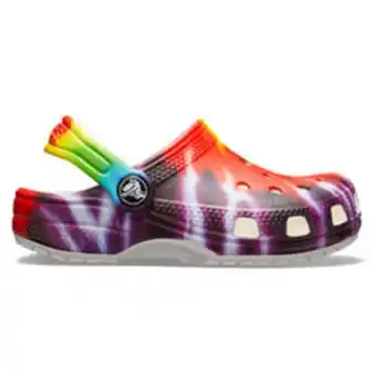 Crocs Kids’ classic tie-dye graphic clog oferta
