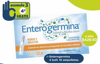 Farmacia San Pablo Enterogermina 4 bufc 10 ampolletas oferta