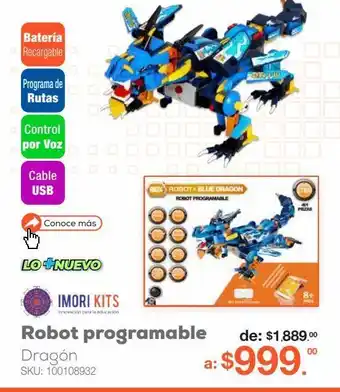 RadioShack Robot programable imori kits rb004 / 401 piezas / azul oferta