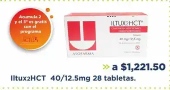 Farmacia San Pablo Iltux2hct 40/12.5mg 28 tabletas oferta