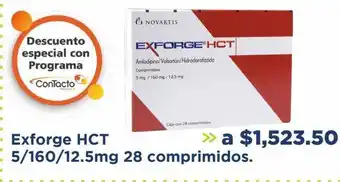 Farmacia San Pablo Exforge 5/160/12.5mg 28 comprimidos oferta