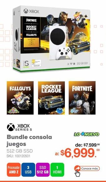 RadioShack Bundle consola xbox series s / 512 gb ssd / blanco oferta