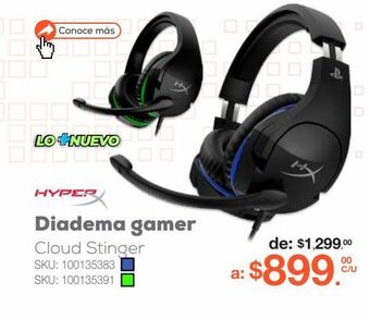 RadioShack Diadema alámbrica hyper x xbox cloud stinger oferta