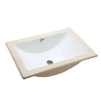 Lavabo marcus bajo cubierta blanco con rebosadero