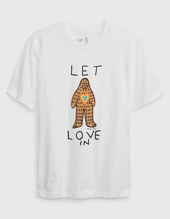 GAP Playera cuello redondo para hombre oferta