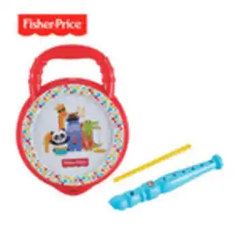 Set musical flauta y tambor fisher price, 2 piezas