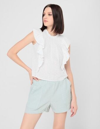 GAP Short de algodón para mujer oferta