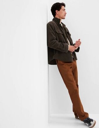 Pantalón straight de algodón para hombre