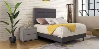 Muebles Dico Cama matrimonial dreams life gris oferta