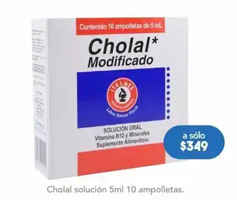 Farmacia San Pablo Cholal solución 5ml 10 ampolletas. oferta