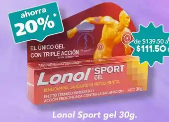 Farmacia San Pablo Lonol sport gel 30g. oferta