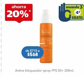Farmacia San Pablo Avène bloqueador spray fps 50+ 200ml. oferta