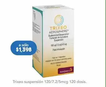 Farmacia San Pablo Trixeo suspensión 120/7.2/5mcg 120 dosis. oferta