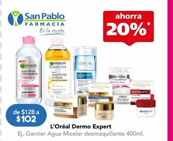 Farmacia San Pablo Garnier agua micelar desmaquillante 400ml oferta