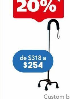 Farmacia San Pablo Custom bastón 4 apoyos 1 pieza. oferta