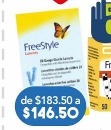 Farmacia San Pablo Freestyle calibre 28 100 lancetas. oferta