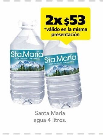 Farmacia San Pablo Santa maria agua 4 litros. oferta