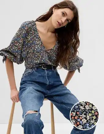 GAP Blusa manga 3/4 para mujer oferta