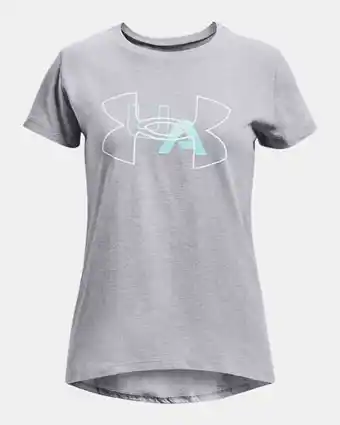 Under Armour Camiseta manga corta ua logo overlay para niña oferta