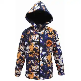Chamarra polar con capucha jurassic world para niño