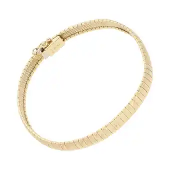 Nacional Monte de Piedad Pulsera eslabón panza de víbora en oro amarillo 14 kilates. oferta