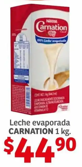 Soriana Híper Leche Evaporaada Carnation 1kg oferta