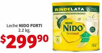 Soriana Híper Leche Nido Forti 2,2kg oferta