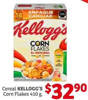 Soriana Híper Cereal Kellogg's Corn Flakes 410g oferta