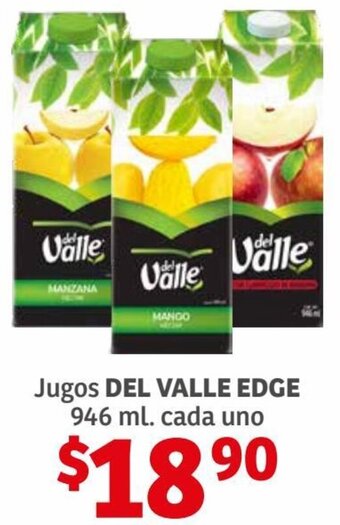 Soriana Híper Jugos Del Valle Edge 946ml oferta