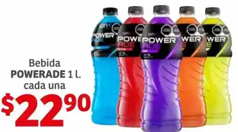Soriana Híper Powerade Bebida 1L oferta