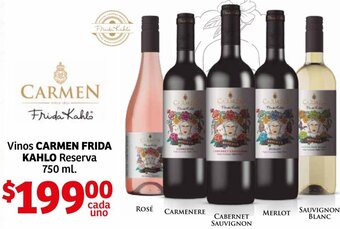 Soriana Híper Vinos Carmen Frida Kahlo Reserva 750ml oferta